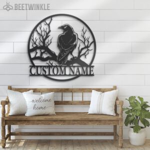 Custom-Raven-Metal-Wall-Art-with-LED-Light-2-1