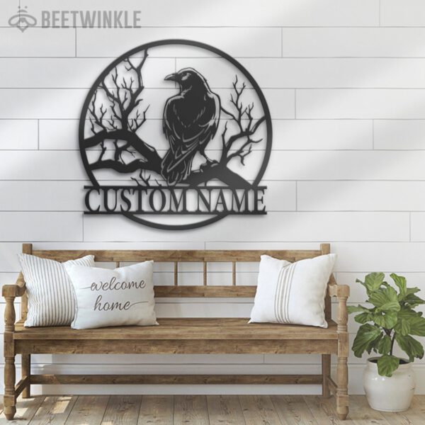 Custom-Raven-Metal-Wall-Art-with-LED-Light-2-1