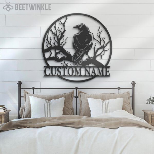 Custom-Raven-Metal-Wall-Art-with-LED-Light-3-1