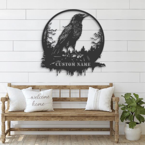 Custom-Raven-Metal-Wall-Art-with-LED-Light-7-2