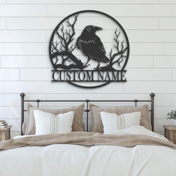 Custom-Raven-Metal-Wall-Art-with-LED-Light-8