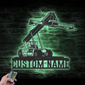 Custom-Reach-Stacker-Driver-Metal-Wall-Art-LED-Light_2