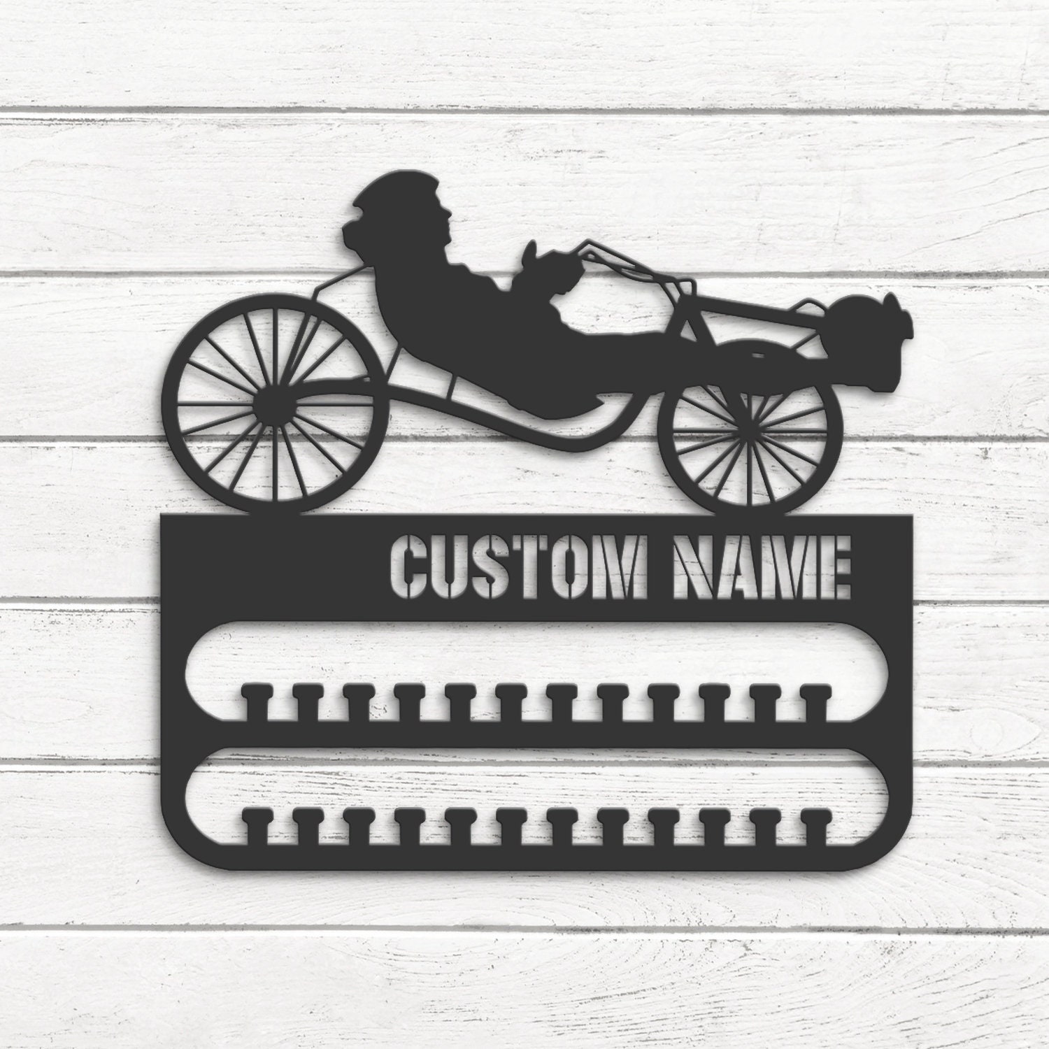 Custom-Recumbent-Bicycle-Medal-Hanger-With-Led-Light_1