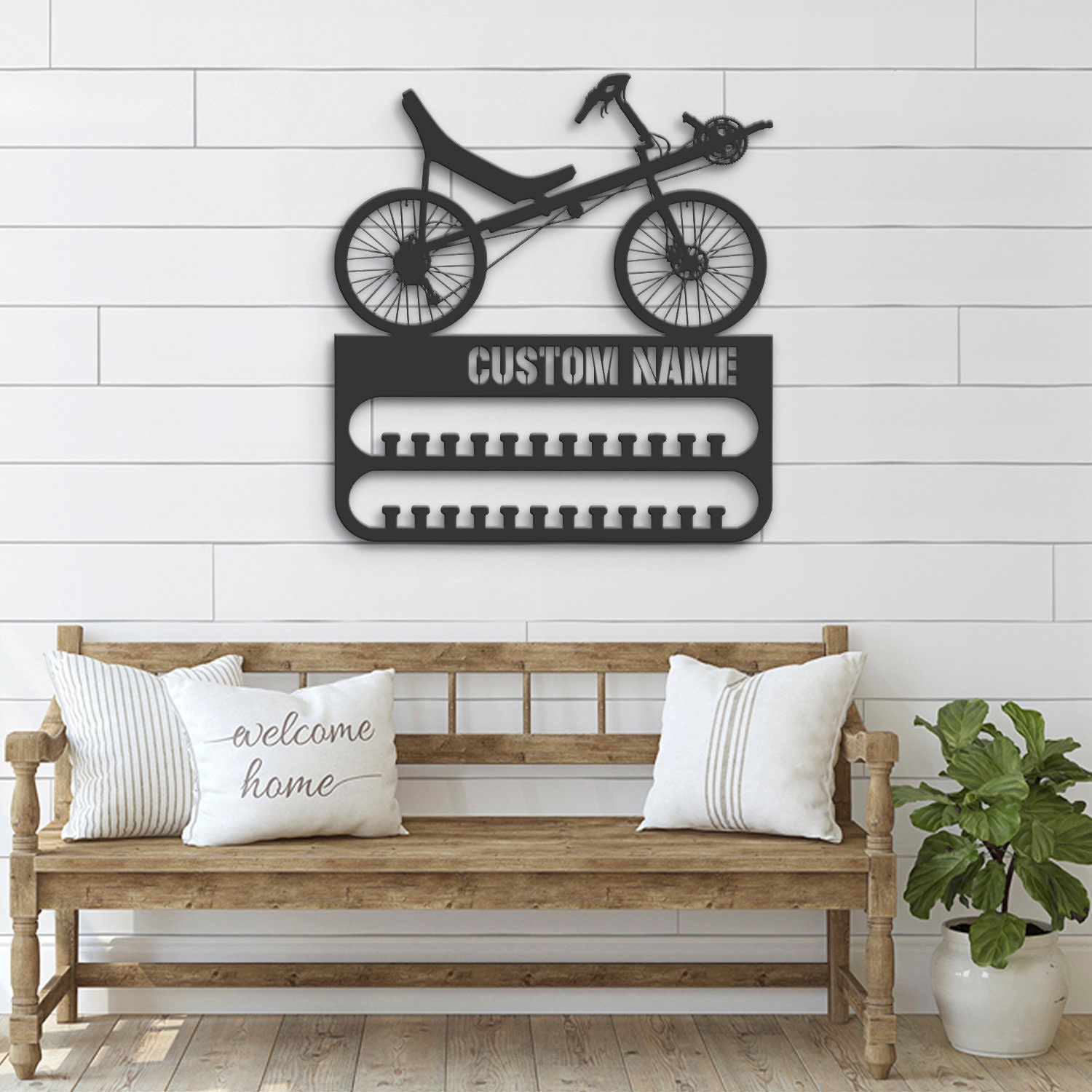 Custom-Recumbent-Bicycle-Medal-Hanger-With-Led_4