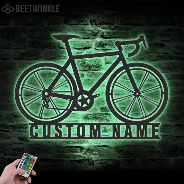 Custom-Road-Bike-Racing-Metal-Wall-Art-LED-Light