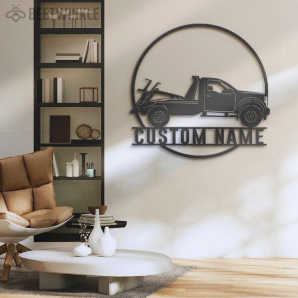 Custom-Rotator-Tow-Truck-Driver-Metal-Wall-Art-LED-Light-6-1