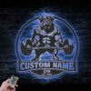 Custom-Rottweiler-Dog-Lifting-A-Weight-Metal-Wall-Art-LED-Light_1