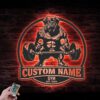 Custom-Rottweiler-Dog-Lifting-A-Weight-Metal-Wall-Art-LED-Light_8