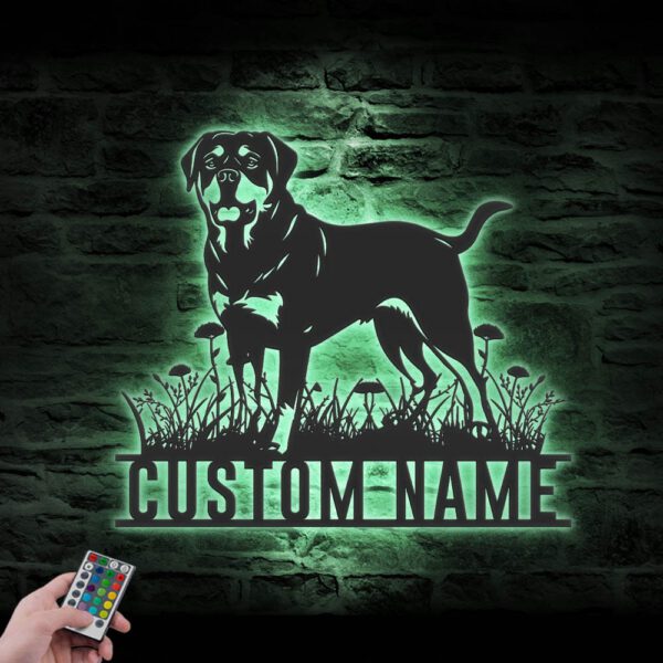 Custom-Rottweiler-Metal-Wall-Art-LED-Light_7