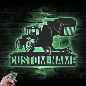 Custom-Round-Baler-Tractor-Driver-Metal-Wall-Art-LED-Light_1