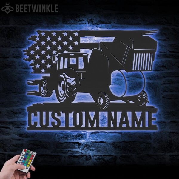 Custom-Round-Baler-Tractor-Driver-Metal-Wall-Art-LED_1