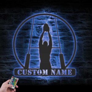 Custom-Rugby-Goalkeeper-Metal-Wall-Art-LED-Light-3