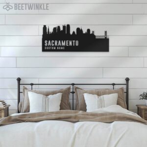 Custom-Sacramento-Skyline-Metal-Wall-Art-LED-Light-3