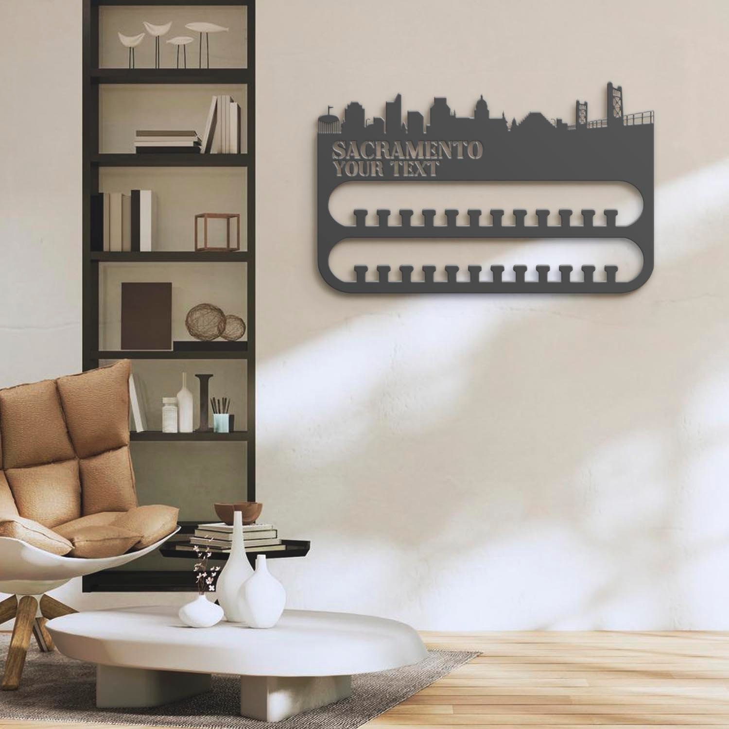 Custom-Sacramento-Skyline-Sport-Medal-Hanger-With-Led-Light_3