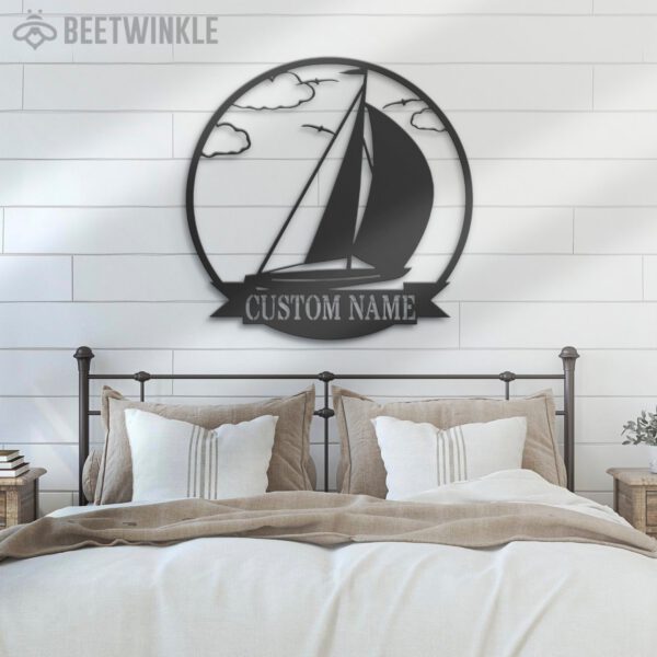 Custom-Sailing-Metal-Wall-Art-LED-Light-5