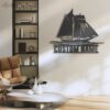 Custom-Sailing-Schooner-Topsail-Metal-Wall-Art-LED-Light-4