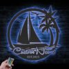 Custom-Sailing-Ship-Metal-Wall-Art-LED-Light-1