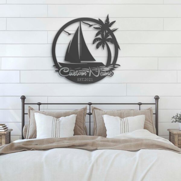 Custom-Sailing-Ship-Metal-Wall-Art-LED-Light-2-1