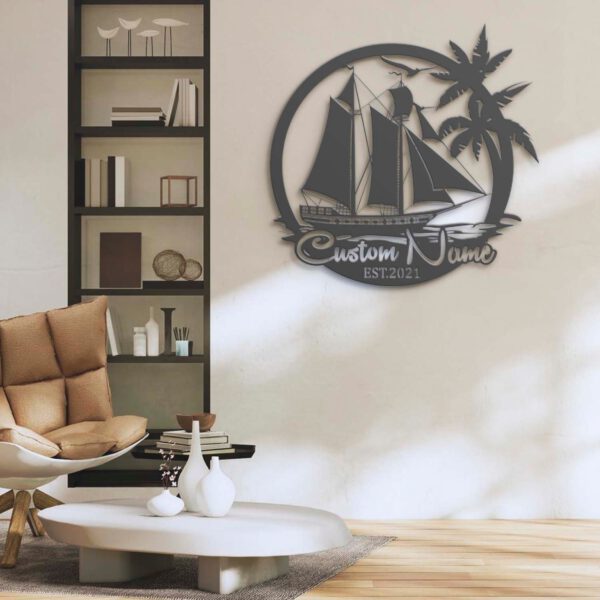 Custom-Sailing-Ship-Metal-Wall-Art-LED-Light-3-3