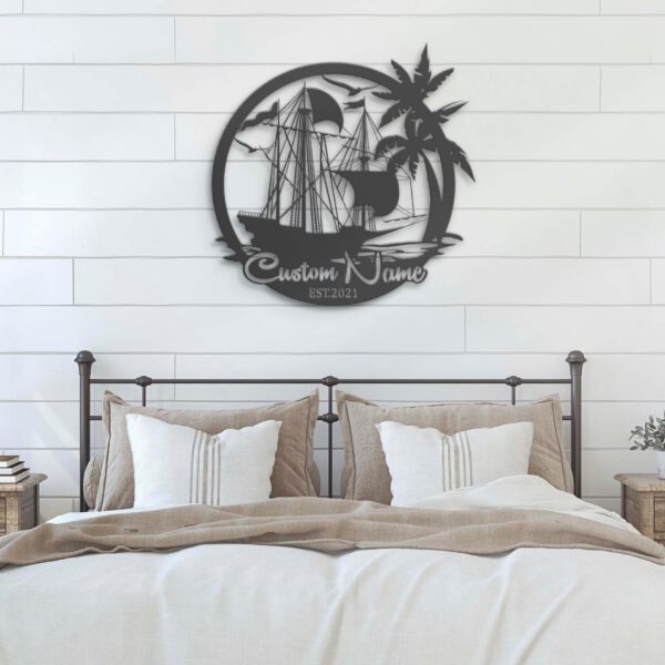 Custom-Sailing-Ship-Metal-Wall-Art-LED-Light-7-4