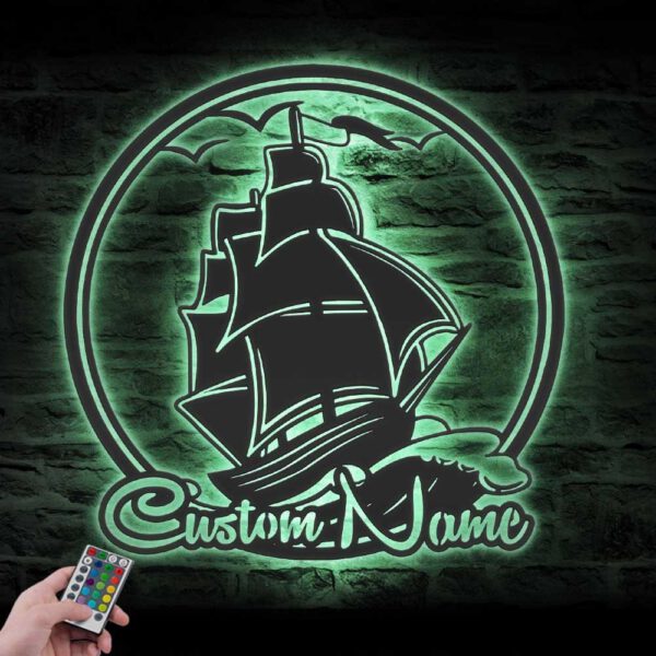 Custom-Sailing-Ship-Metal-Wall-Art-LED-Light-7-9