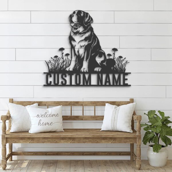 Custom-Saint-Bernard-Metal-Wall-Art-LED-Light_4