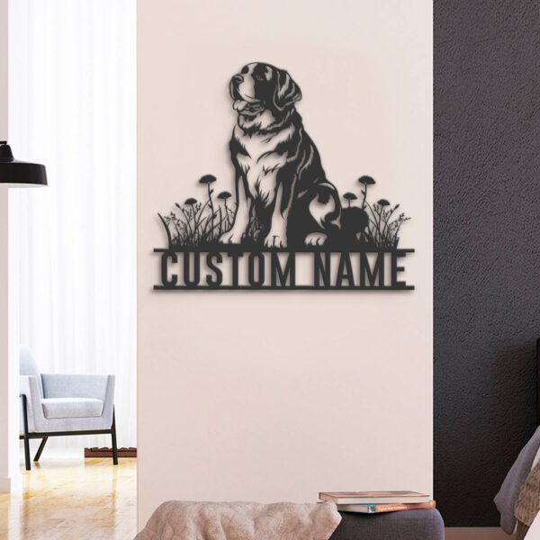 Custom-Saint-Bernard-Metal-Wall-Art-LED-Light_5