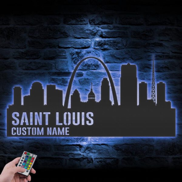 Custom-Saint-Louis-Skyline-Metal-Wall-Art-LED-Light-4