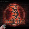 Custom-Salamander-Lizard-Metal-Wall-Art-LED-Light-3