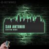 Custom-San-Antonio-Skyline-Metal-Wall-Art-LED-Light-6