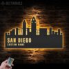 Custom-San-Diego-Skyline-Metal-Wall-Art-LED-Light-5