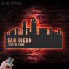 Custom-San-Diego-Skyline-Metal-Wall-Art-LED-Light-7