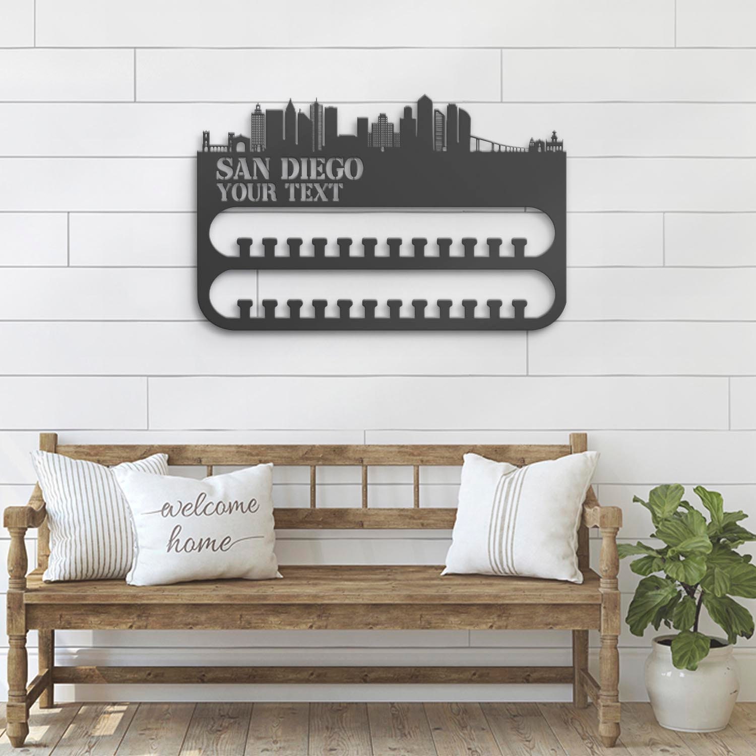 Custom-San-Diego-Skyline-Sport-Medal-Hanger-With-Led-Light_4