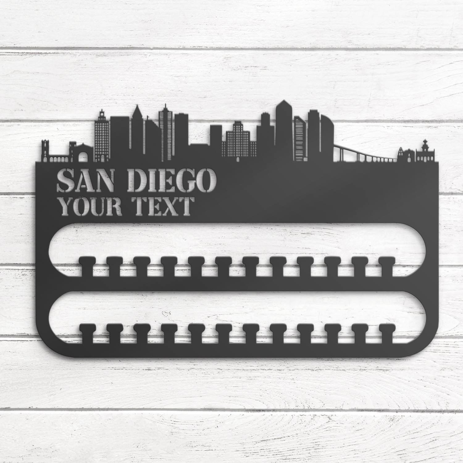 Custom-San-Diego-Skyline-Sport-Medal-Hanger-With-Led-Light_5