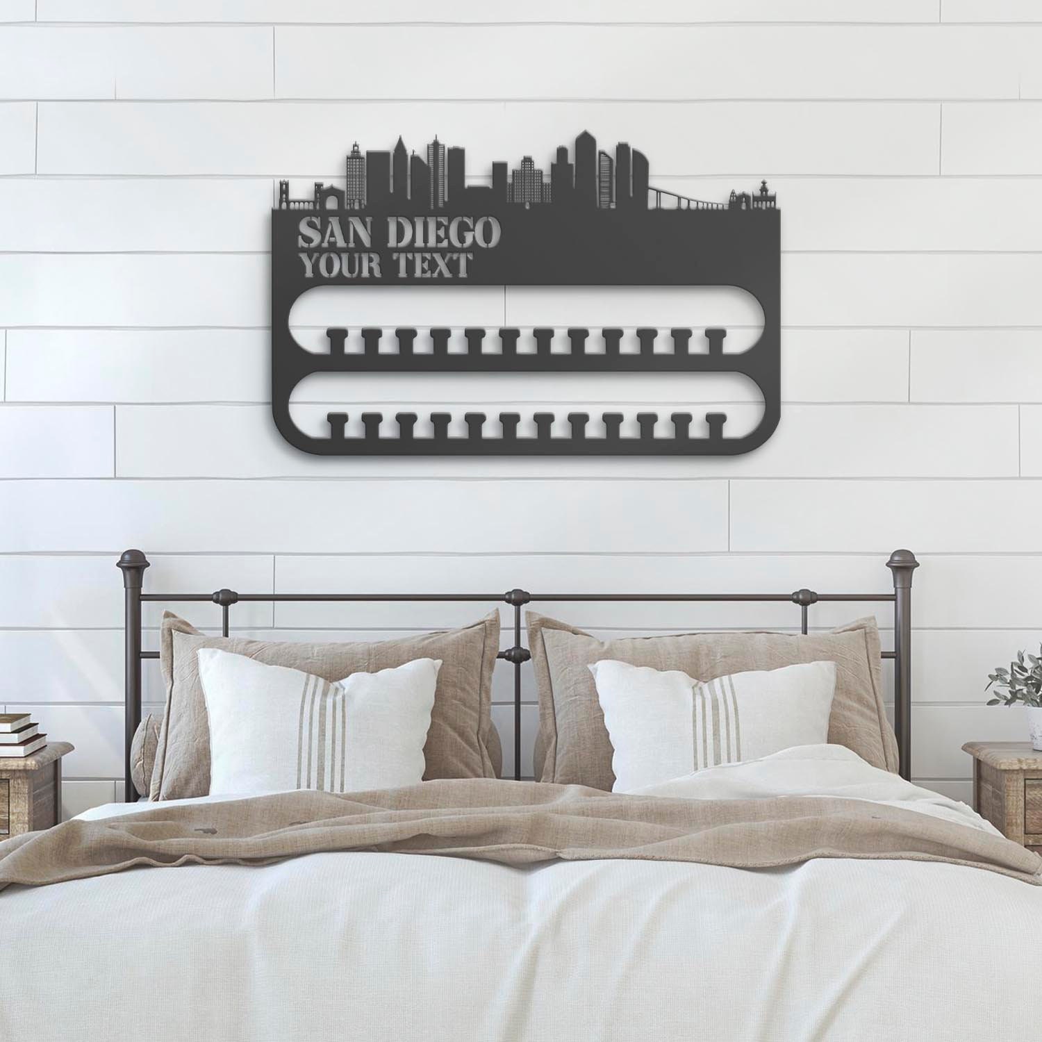 Custom-San-Diego-Skyline-Sport-Medal-Hanger-With-Led-Light_7