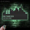 Custom-San-Francisco-Skyline-Metal-Wall-Art-LED-Light-2