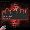 Custom-San-Jose-Skyline-Metal-Wall-Art-LED-Light-4