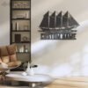 Custom-Schooner-Sailing-Metal-Wall-Art-LED-Light-6