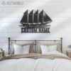 Custom-Schooner-Sailing-Metal-Wall-Art-LED-Light-7