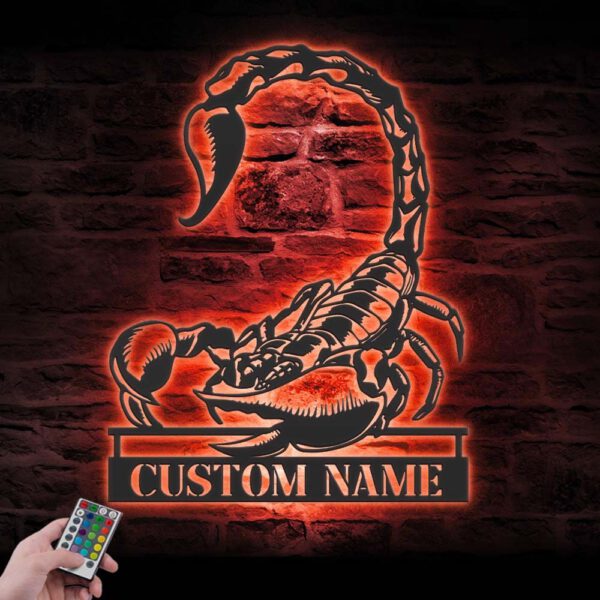 Custom-Scorpion-Metal-Wall-Art-LED-Light-6-1