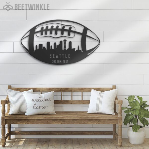 Custom-Seattle-Skyline-American-Football-Metal-Wall-Art-LED-Light-5