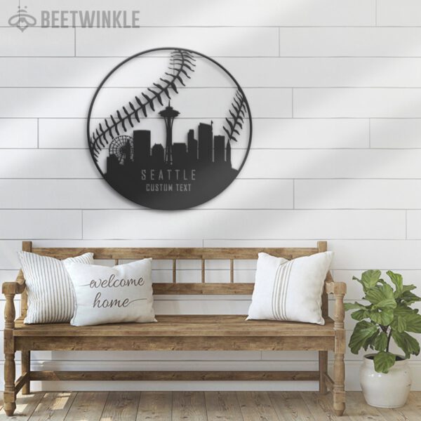 Custom-Seattle-Skyline-Baseball-Metal-Wall-Art-LED-Light-4