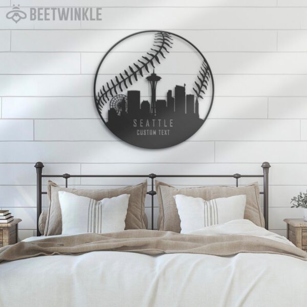 Custom-Seattle-Skyline-Baseball-Metal-Wall-Art-LED-Light-6