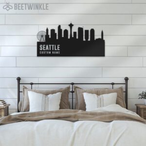 Custom-Seattle-Skyline-Metal-Wall-Art-LED-Light-3