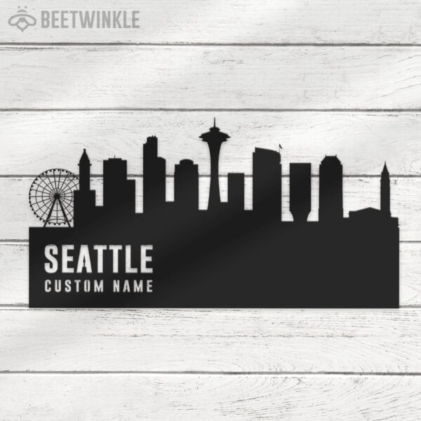 Custom-Seattle-Skyline-Metal-Wall-Art-LED-Light-4