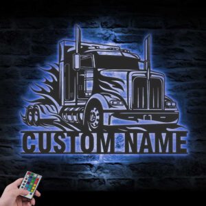 Custom-Semi-Truck-Driver-Metal-Wall-Art-With-LED_2