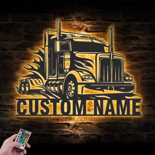 Custom-Semi-Truck-Driver-Metal-Wall-Art-With-LED_4