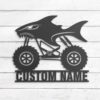 Custom-Shark-Monster-Truck-Driver-Metal-Wall-Art-LED-Light-1