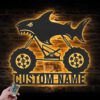 Custom-Shark-Monster-Truck-Driver-Metal-Wall-Art-LED-Light-6