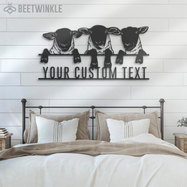 Custom-Sheep-Farmhouse-Metal-Wall-Art-LED-Light-5